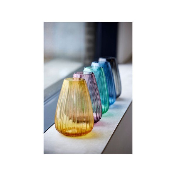 Kusintha kék üveg váza, magasság 22 cm - Bitz-image-3