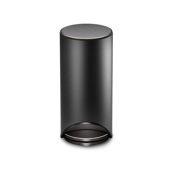 Matt fekete fém pedálos szemetes 30 l Arc – Joseph Joseph