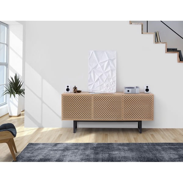 Camden Diamond komód tölgy dekorral, 175 x 75 cm - Woodman-image-1