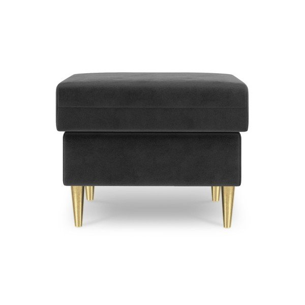 Muguet sötétszürke puff, 60 x 45 cm - Mazzini Sofas-image-2