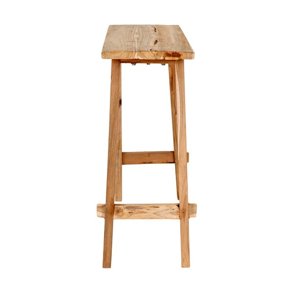 Natúr színű teakfa konzolasztal 30x90 cm Girona – House Nordic-image-4