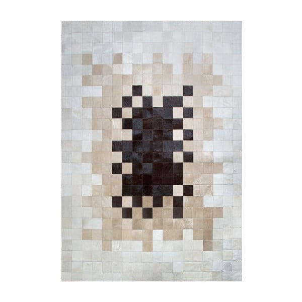 Degradada szőnyeg valódi bőrből, 240 x 170 cm - Pipsa