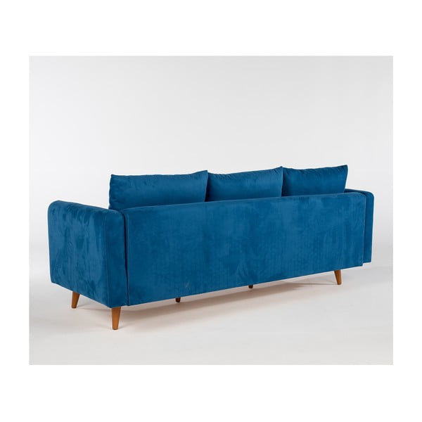 Sötétkék kanapé 215 cm Sofia – Balcab Home-image-3