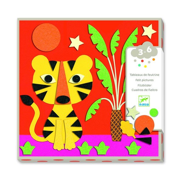 Naturaleza készlet 4 db nemez állatos képhez - Djeco-image-2