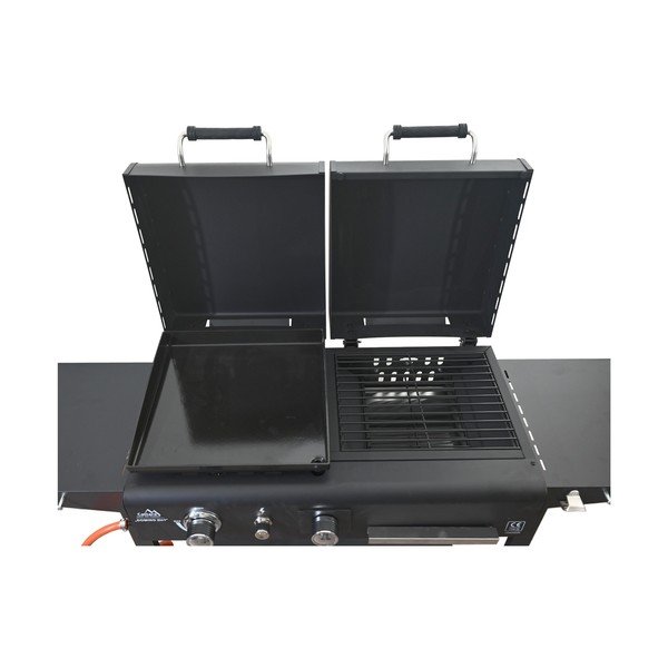 Gáz-faszenes grillsütő Domino 2in1 – Cattara-image-4