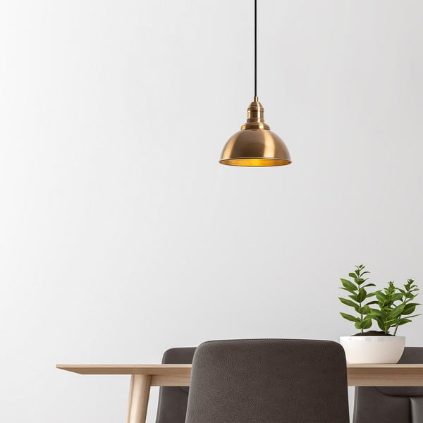 Bronzszínű függőlámpa fém búrával ø 21 cm Varzan – Opviq lights-image-4