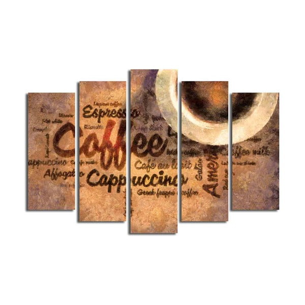Coffee többrészes kép, 105 x 70 cm