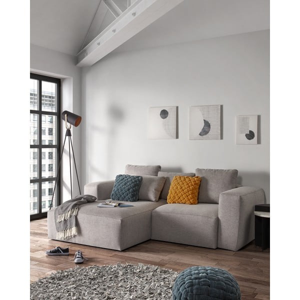 Világosszürke kanapé párna, 70 x 50 cm - La Forma-image-4