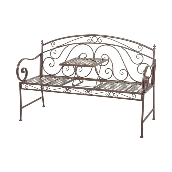 Barna fém kerti pad Saket – Garden Pleasure-image-2