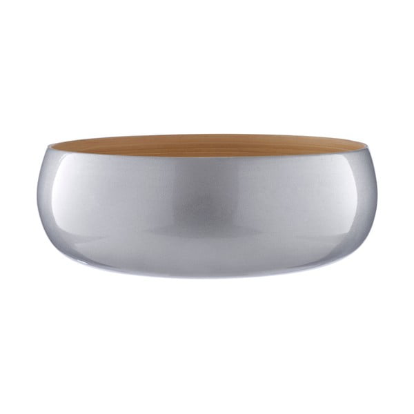 Ezüstszínű bambusz tál, ⌀ 30 cm - Premier Housewares