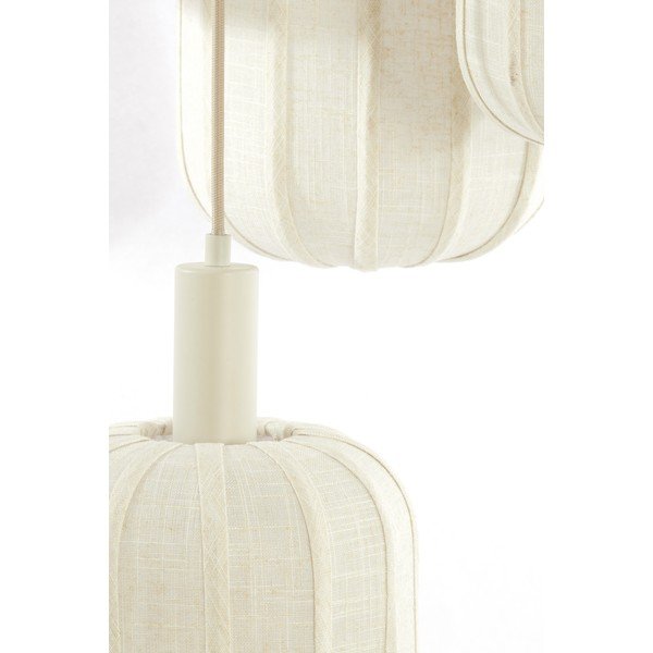 Krémszínű függőlámpa textil búrával ø 50 cm Tufia – Light & Living-image-2