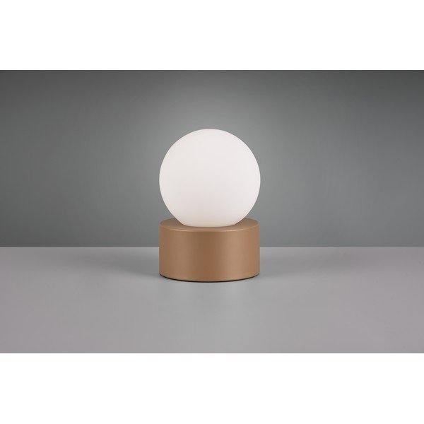 Fehér-barna asztali lámpa (magasság 17 cm) Countess – Reality-image-3