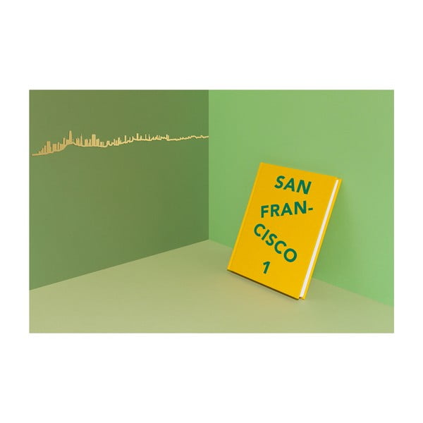 San Francisco aranyozott város sziluett - The Line