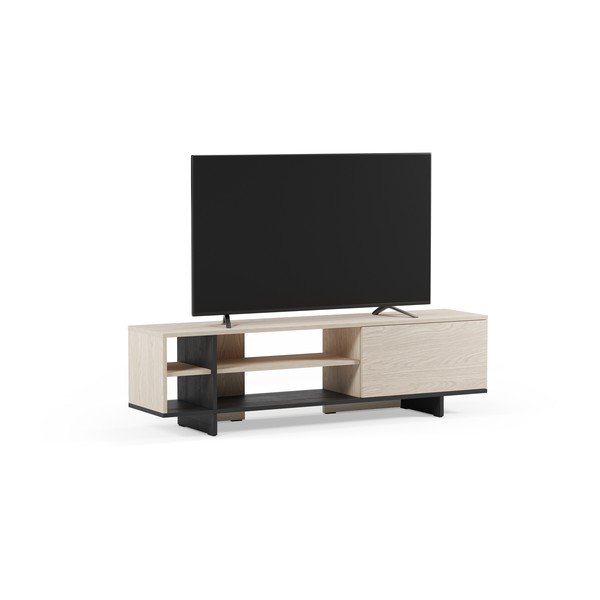 Fekete TV-állvány 160x44x36 cm Cequoia – Marckeric-image-3