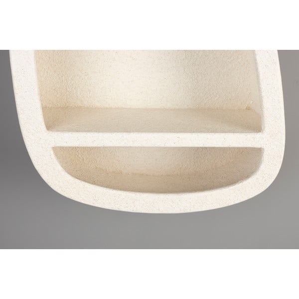 Krémszínű többszintes fali polc 23 cm Veda – Dutchbone-image-4