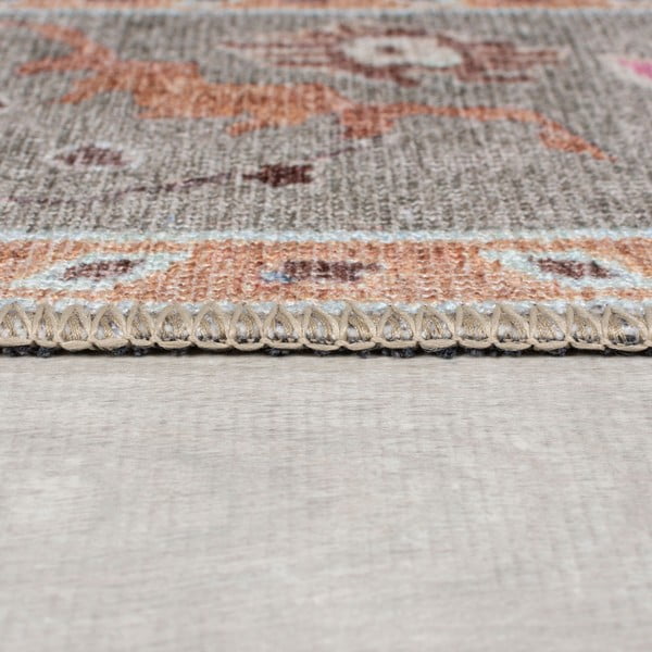 Világoszöld mosható szőnyeg 115x170 cm Una Floral – Flair Rugs-image-4