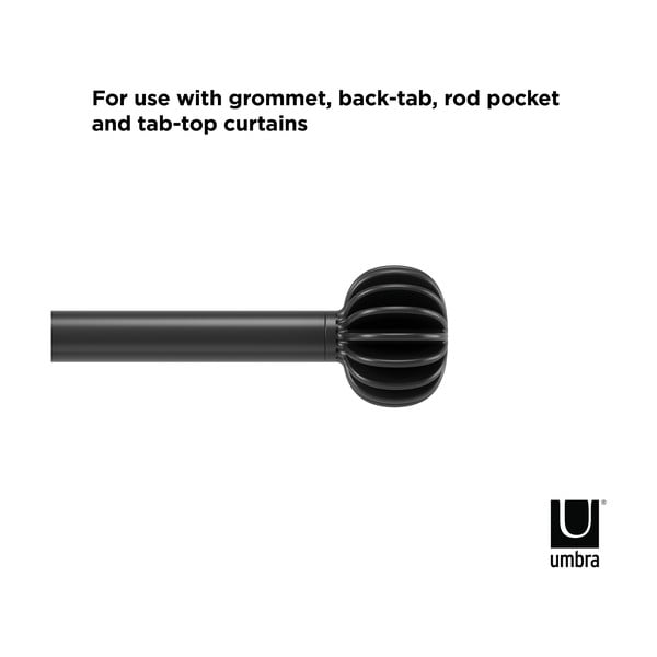 Acél bővíthető függönykarnis 107 - 305 cm Finn – Umbra-image-4