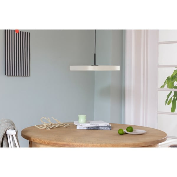 Krémszínű LED dimmelhető függőlámpa fém búrával ø 43 cm Asteria Plus Medium – UMAGE-image-1