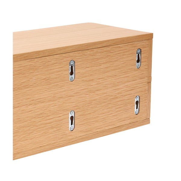 Natúr színű függő éjjeliszekrény tölgyfa dekorral Öppen – Hübsch-image-4