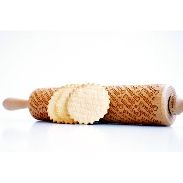 Merry Christmas karácsonyi dombornyomott sodrófa - Valek-image-3