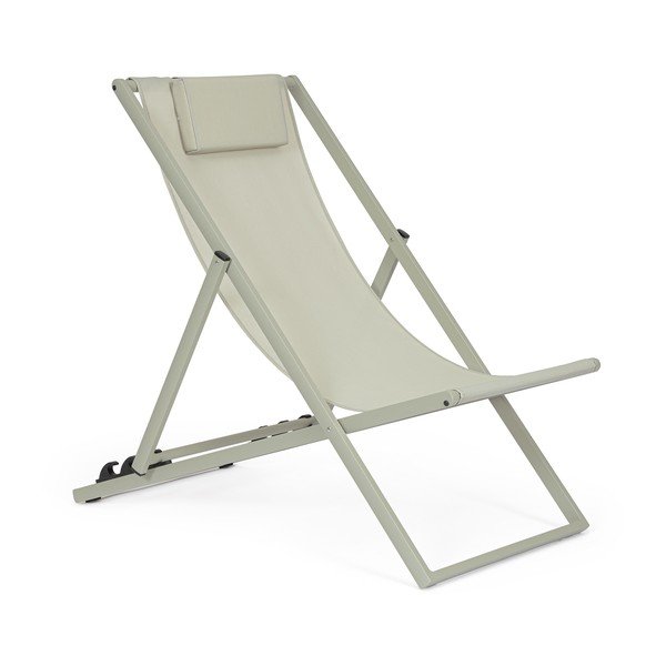 Szürkésbarna fém kerti napozóágy Taylor – Bizzotto