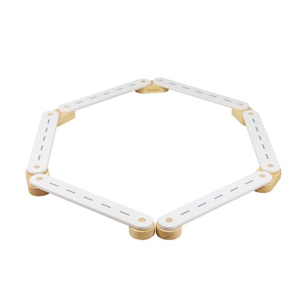 Fehér borovi fenyő egyensúlyozó pálya 10x408x5 cm Montessori – Meowbaby-image-2