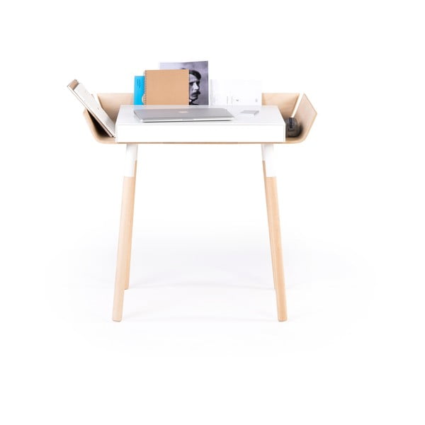 My Writing Desk fehér íróasztal 1 fiókkal - EMKO-image-2