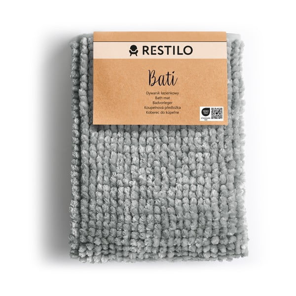 Bati szürke fürdőszobai kilépő, 60 x 90 cm - AmeliaHome