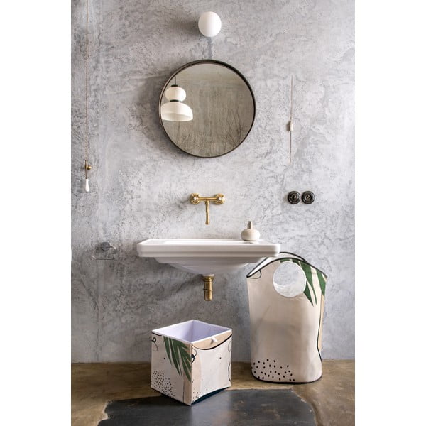 Abstract Dark bézs mikroszálas tárolódoboz, 32 l - Butter King-image-1