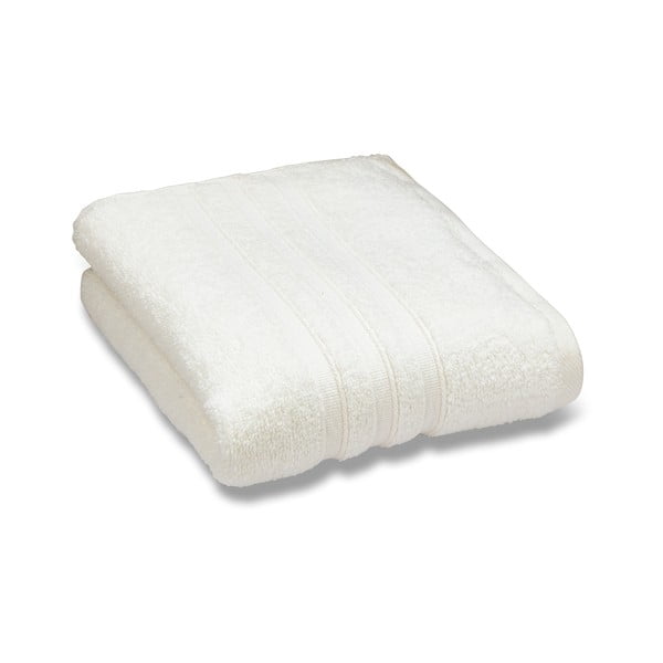 Krémszínű frottír pamut fürdőlepedő 90x140 cm Zero Twist – Catherine Lansfield