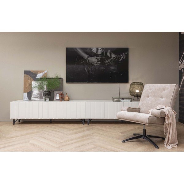 Krémszínű borovi fenyő TV-állvány 181x56 cm Miller – WOOOD-image-1