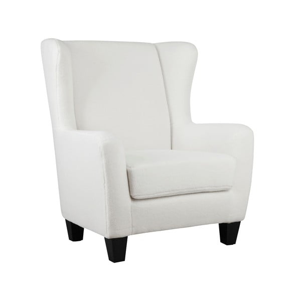 Fehér bársony füles fotel Zhili - Støraa-image-4