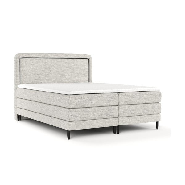 Világosszürke boxspring ágy 180x200 cm Dove – Maison de Rêve