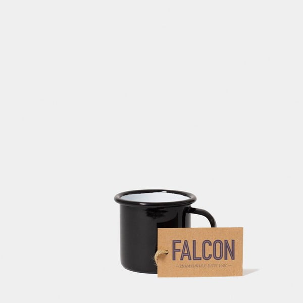 Fekete zománcozott kávéscsésze, 160 ml - Falcon Enamelware