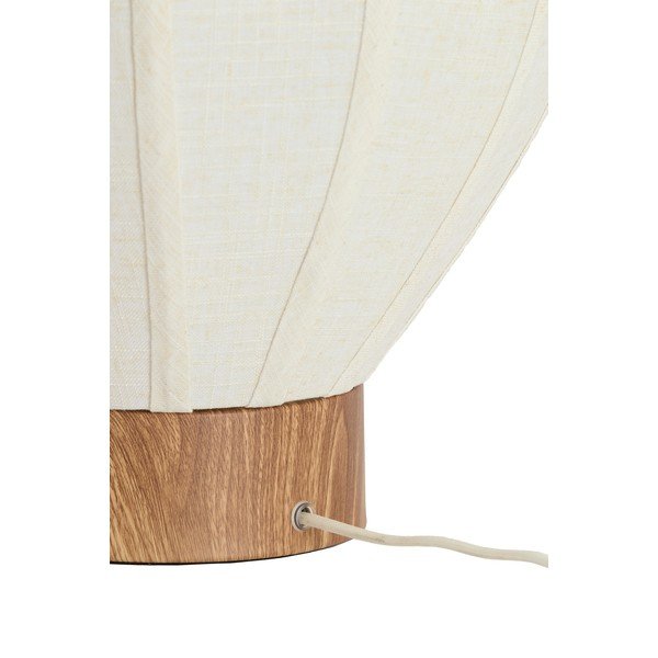 Krémszínű fém asztali lámpa textil búrával (magasság 36 cm) Kyzo – Light & Living-image-2