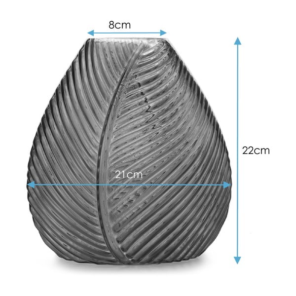 Zöld üveg váza (magasság 22 cm) Terrassa – AmeliaHome-image-3