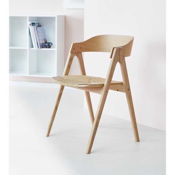 Natúr színű tölgyfa étkezőszék Mette – Hammel Furniture-image-1