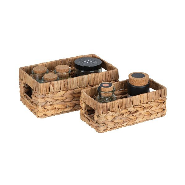 Vízijácint tárolókosár szett 2 db-os 16x26x11 cm Cynthia – Wenko