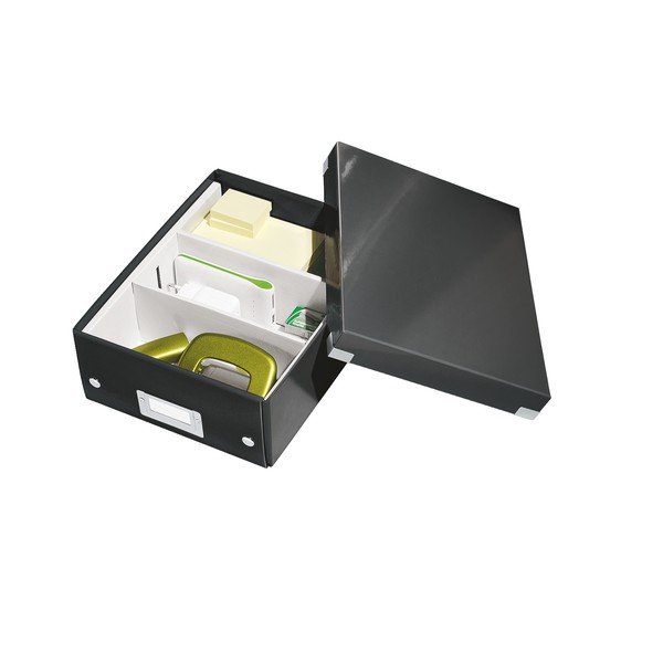 Office fekete rendszerező doboz, hossz 28 cm Click&Store - Leitz-image-3