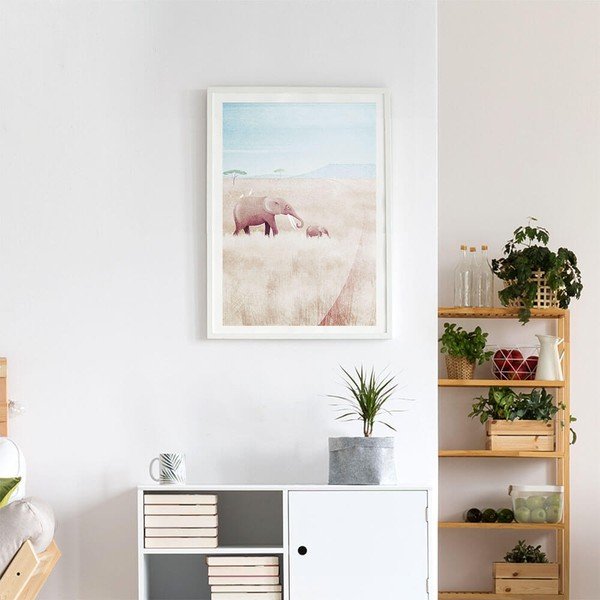 Poszter 30x40 cm Elephants - Travelposter-image-3