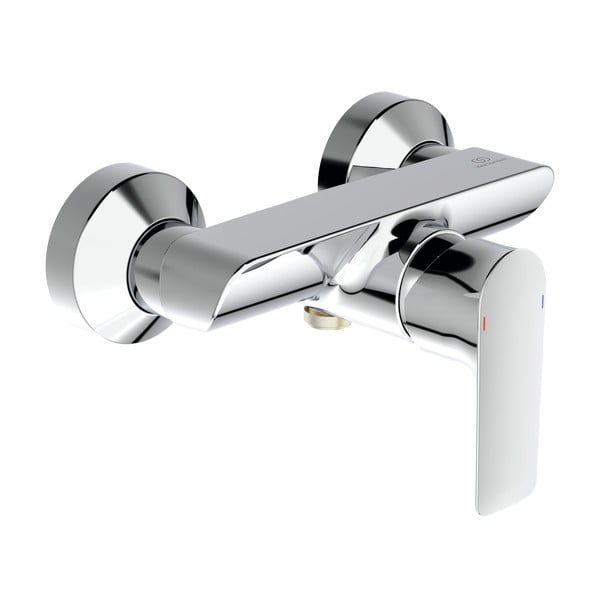 Fényes ezüstszínű csaptelep zuhanyhoz-fali Connect Air – Ideal Standard
