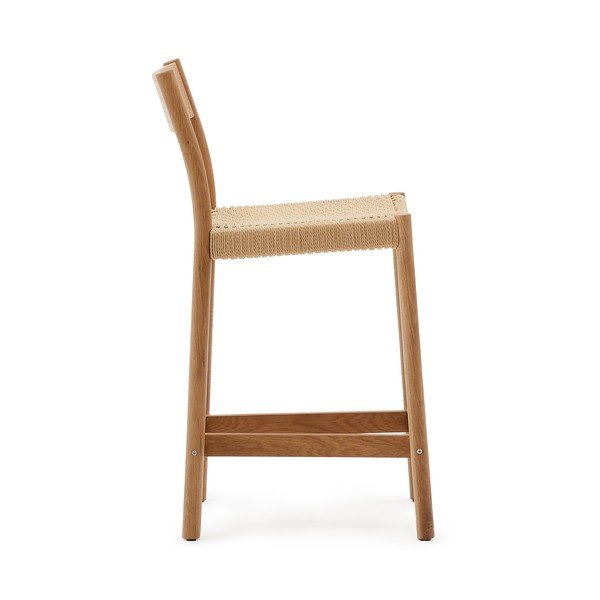 Natúr színű tölgyfa bárszék (ülésmagasság 65 cm) Yalia – Kave Home-image-4