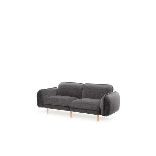 Sötétszürke buklé kanapé 188 cm Bean – EMKO-image-1