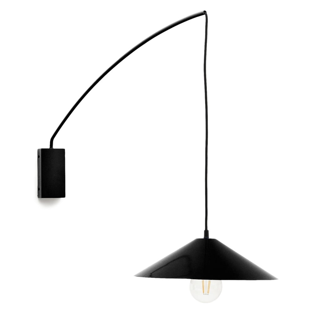 Fekete fali lámpa ø 35 cm Kally Kave Home