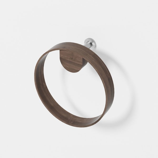 Yoku diófa fali törölközőtartó - Wireworks-image-1