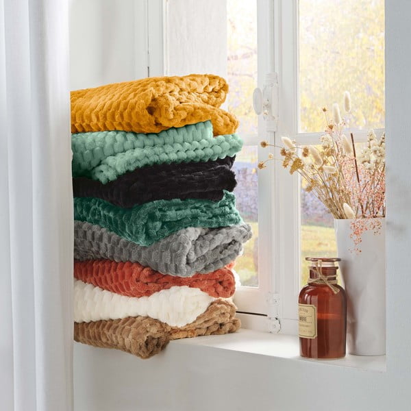 Barna mikroflanel takaró 125x150 cm Mini Frosty – douceur d'intérieur-image-4