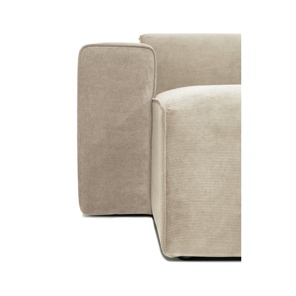 Sting bézs kordbársony kanapé modul, bal oldali - Scandic-image-4