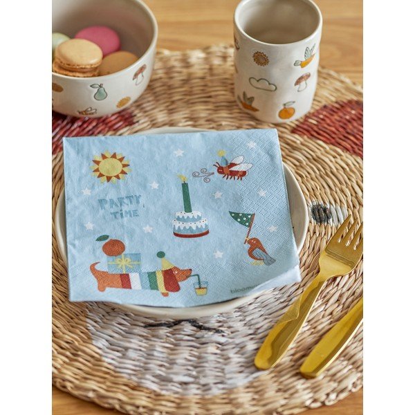 Papír szalvéta szett 20 db-os Charlie – Bloomingville Mini-image-1