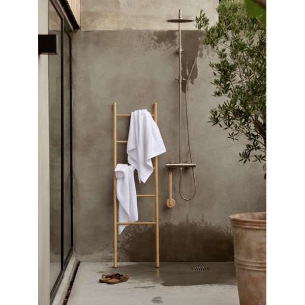 Fehér frottír pamut fürdőlepedő 70x140 cm Sauna – Zone-image-1