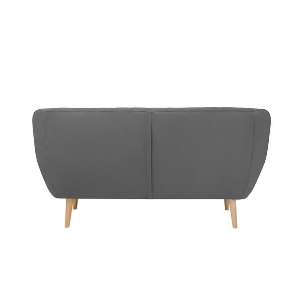 Sardaigne szürke bársony kanapé, 158 cm - Mazzini Sofas-image-4